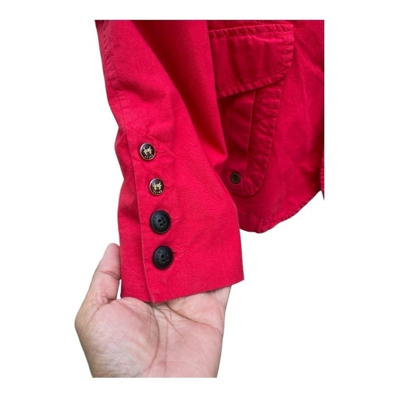 RNT 23 London Red Cotton Military/Utility Jacket Large - Picture 6 of 14